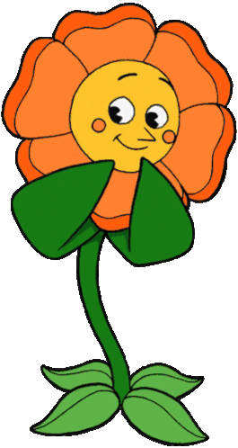 Cagney Carnation Cuphead Sticker - Cagney Carnation Cuphead Flower Stickers