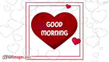 Good Morning Greetings GIF - Good Morning Greetings Red Hearts GIFs