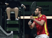 Marcel Granollers Backhand Volley GIF - Marcel Granollers Backhand Volley Tennis GIFs