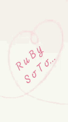 Name Ruby Soto GIF - Name Ruby Soto Heart GIFs