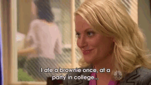 Parks And Recreation GIF - Brownie Indescribable Pot In The Brownie GIFs
