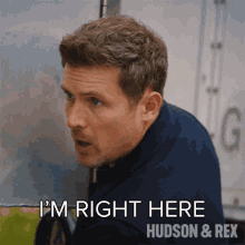 Im Right Here Charlie Hudson GIF - Im Right Here Charlie Hudson Hudson And Rex GIFs