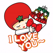 tomato costume i love you roses romance love