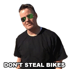 Dont Steal Bikes Stealing Is Bad Sticker - Dont Steal Bikes Stealing Is Bad Dont Steal Stickers