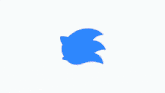 a sonic the hedgehog with a blue feather on his head