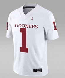 a white jersey that says ' goners ' on the front