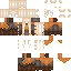 a screenshot of a minecraft skin for a girl with blonde hair and brown boots .