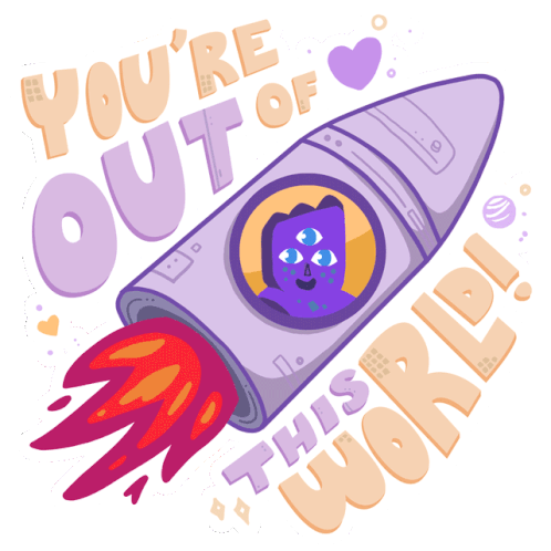 Youre Out Of This World Youre Amazing Sticker - Youre Out Of This World Youre Amazing Happy Valentines Day Stickers