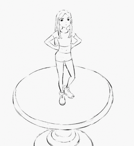 Animation Spinning GIF - Animation Spinning Tiny Girl - Discover & Share  GIFs