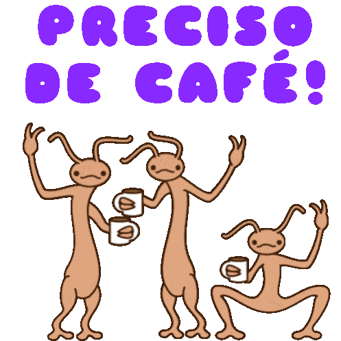 Preciso De Café Preciso De Cafe Sticker - Preciso De Café Preciso De Cafe Cafe Stickers