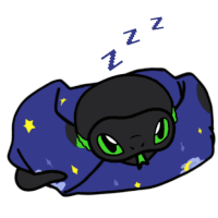Sleepy Snake Sticker - Sleepy Eepy Sleep Stickers
