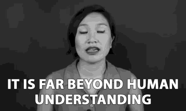 a black and white photo of a woman with the words 