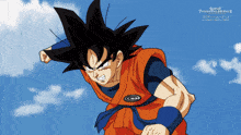 a poster for super dragon ball heroes shows goku