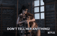 Dont Tell Her Anything Cover Mouth GIF - Dont Tell Her Anything Dont Tell Her Cover Mouth GIFs