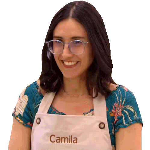 Excited Camila Sticker - Excited Camila The Great Canadian Baking Show Stickers