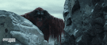 a monkey is looking through binoculars in an archives of the apes ad