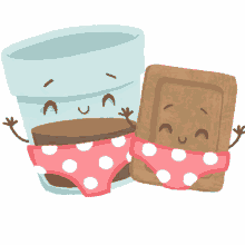 chai and biscuit chocolate biscuit choco drink chocolate milk polka dots