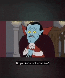 a cartoon of a vampire with a caption that says you little ***