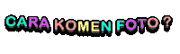 a white background with the words cara komen foto