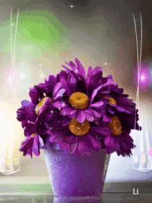 Violet Flowers GIF