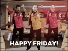 Star Trek Happy Friday GIF - Star Trek Happy Friday Party GIFs