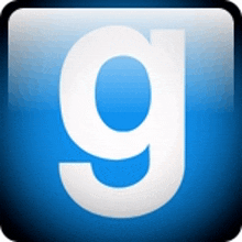 the letter g is on a blue background