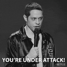 You'Re Under Attack Pete Davidson GIF - You'Re Under Attack Pete Davidson Pete Davidson Turbo Fonzarelli GIFs