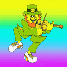Irish Leprechaun Violin GIF - Irish Leprechaun Violin GIFs