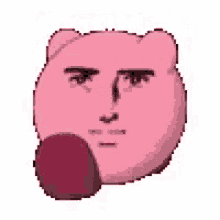 Kirby Human Face Meme GIF - Kirby Human Face Meme Weird GIFs