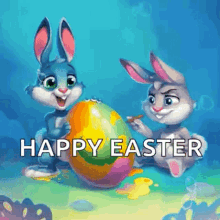 Happy Easter Eggs GIF - Happy Easter Eggs Bunny GIFs