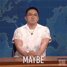 Maybe Bowen Yang GIF - Maybe Bowen Yang Saturday Night Live GIFs