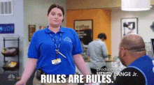 Superstore Dina Fox GIF - Superstore Dina Fox Rules Are Rules GIFs