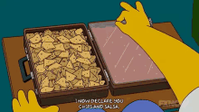 Chips And Salsa The Simpsons GIF