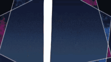 a purple and blue background with a white stripe on the bottom