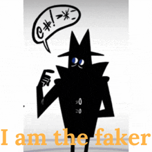 a drawing of a cartoon character with a speech bubble that says " c # "