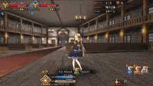 a screenshot of a video game shows a skeleton being attacked