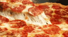 pizza cheesy pepperoni pizza delicious