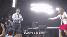 The New Hosts Of Tsn'S Sportscentre, Kate Beirness And Darren Dutchyshen, Dance It Up GIF - Kate Beirness Darren Dutchyshen Break GIFs