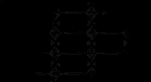 a black background with a white stripe and the letter s on it