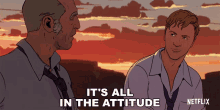 Its All In The Attitude Love Death And Robots GIF - Its All In The Attitude Love Death And Robots Its All A Matter Of Attitude GIFs