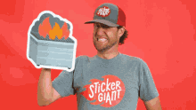 stickergiant dumpster fire uh oh oh no disaster