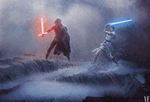 The Rise Of Skywalker Reylo GIF - The Rise Of Skywalker Reylo Rey And Kylo Ren Fight GIFs