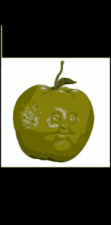 creepy fruit apple talking apple apple kiss