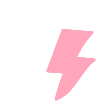 Pink Lightening Roar Sticker - Pink Lightening Roar Thunder Stickers