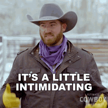 Its A Little Intimidating Keaton Barger GIF - Its A Little Intimidating Keaton Barger Ultimate Cowboy Showdown GIFs