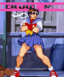 Sakura Street Fighter GIF - Sakura Street Fighter Smiling GIFs