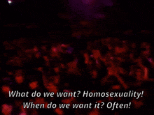 Kids In The Hall What Do We Want GIF - Kids In The Hall What Do We Want Homosexuality GIFs