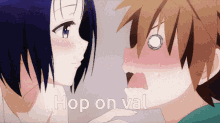hop on val valorant anime kiss meme
