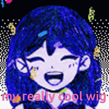 Omori Really Cool Wig GIF - Omori Really Cool Wig Wig GIFs