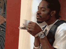 Sipping Tea Andre3000 GIF - Sipping Tea Andre3000 Be Cool GIFs